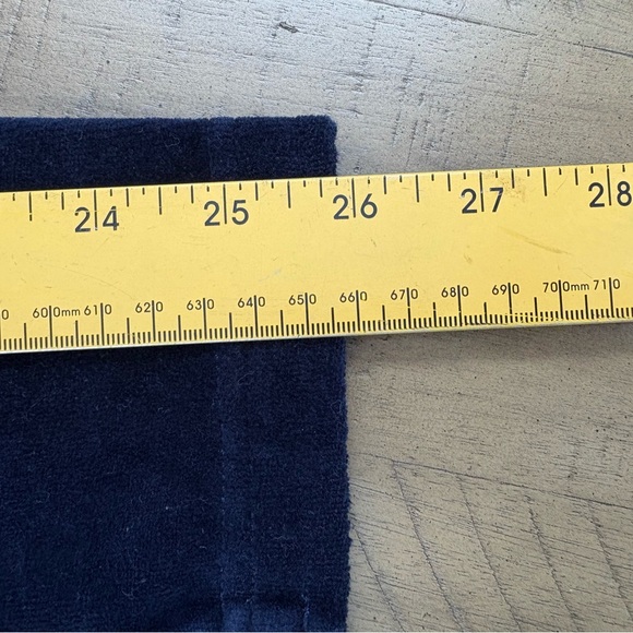 Womens Navy Velour Pants jacket S Set V2K vintage retro outfit twisted heart - Picture 16 of 16